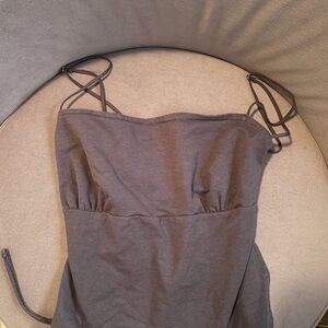 Edikted Dark Grey Open Back Top. Worn once. Size L